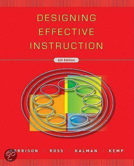 Kaft van Designing Effective Instruction