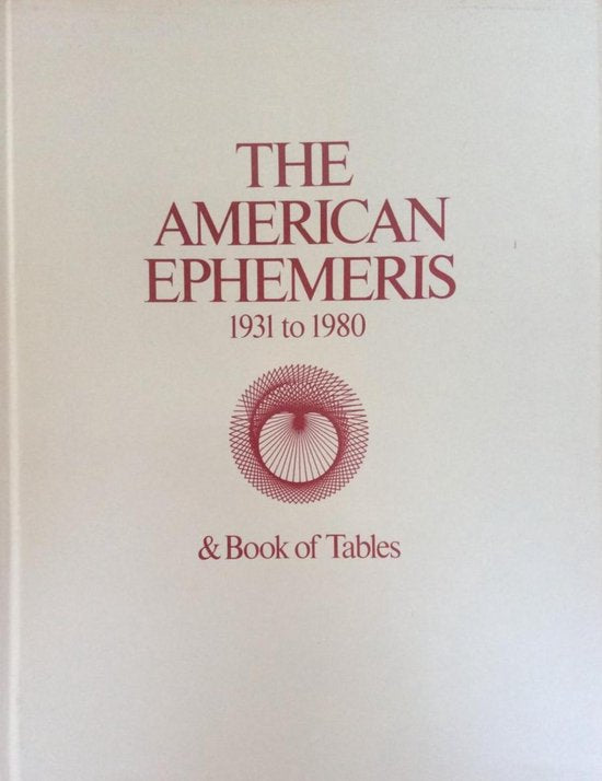 Kaft van American Ephemeris 1931 to 1980 and Book of Tables