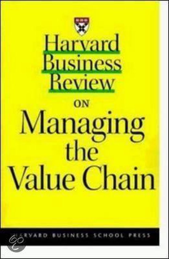 Kaft van Harvard Business Review On Managing The Value Chain