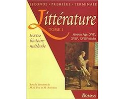 Kaft van Littérature Tome 1 - Moyen Age, XVIéme, XVIIème, XVIIIème siècles
