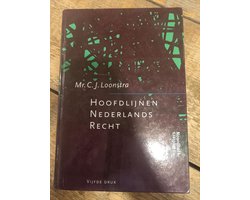 Kaft van Hoofdlijnen Nederlands Recht