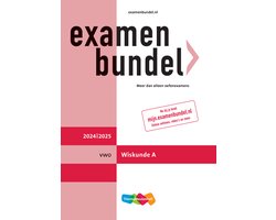 Kaft van Examenbundel vwo Wiskunde A 20242025