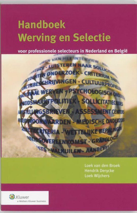 Kaft van Werven En Selecteren Voor Professionals