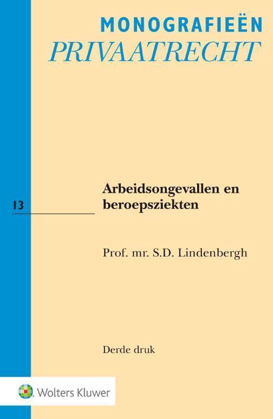Kaft van Studiepockets privaatrecht - Arbeidsongevallen en beroepsziekten