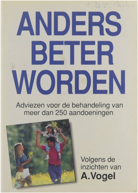 Kaft van Anders beter worden, volgens de inzichten van A. Vogel