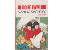Kaft van de Dolle Tweeling Naar Kostschool