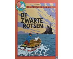 Kaft van Kuifje dubbelalbum hardcover De zwarte rotsen De geheimzinnige ster