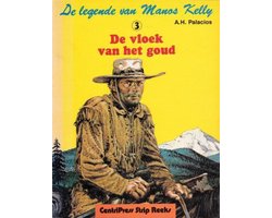 Kaft van De legende van Manos Kelly 3 De Vloek van het goud