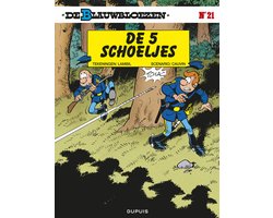 Kaft van De Blauwbloezen 21 - Vyf schoeljes