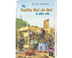 Kaft van Hoera, ik kan lezen! - Bij familie Mol-de Mol is alles oké