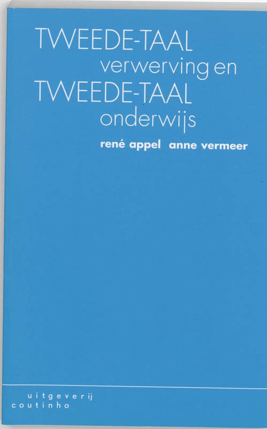 Kaft van Tweede-taalverwerving en tweede-taalonderwijs