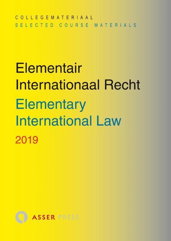 Kaft van Elementair Internationaal Recht 2019
