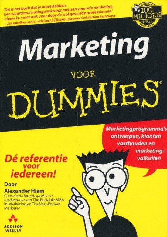 Kaft van Marketing voor Dummies