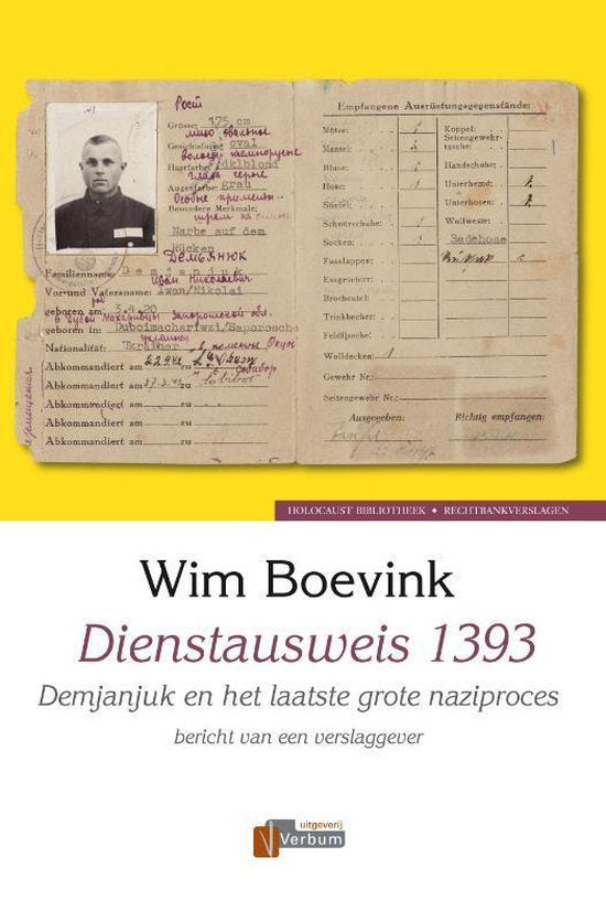 Kaft van Verbum Holocaust Bibliotheek - Dienstausweis 1393