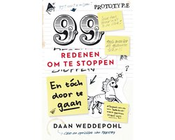 Kaft van 99 redenen om te stoppen, en toch door te gaan