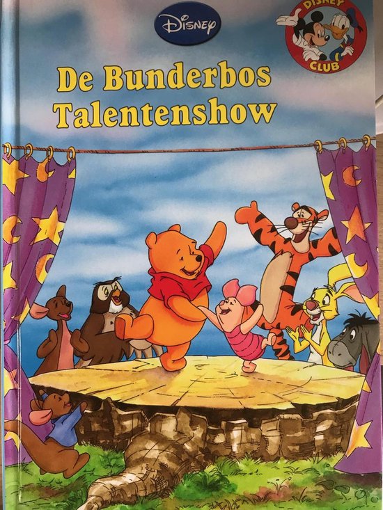 Kaft van Winnie de Poeh de bunderbos talentenshow voorleesboek met luister CD