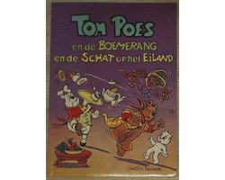 Kaft van Tom Poes en de boemerang en de schat op het eiland