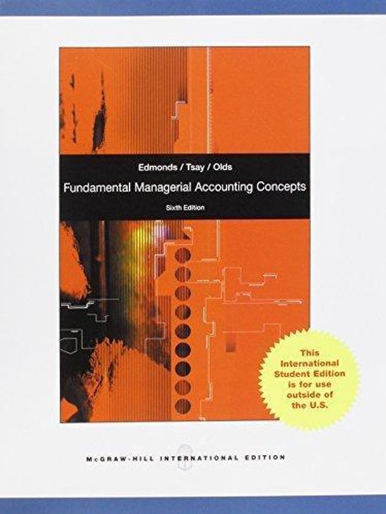 Kaft van Fundamental Managerial Accounting Concepts