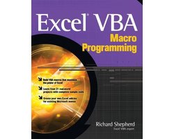 Kaft van Excel Vba Macro Programming