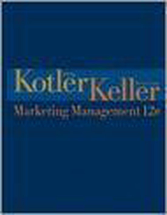 Kaft van Marketing Management