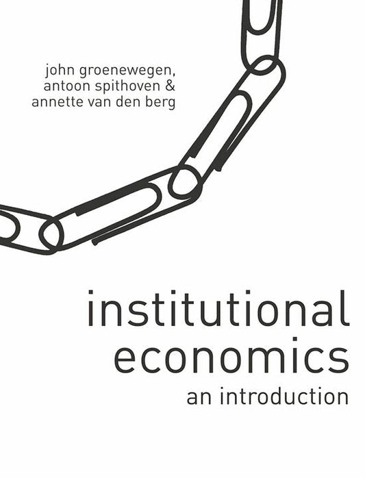 Kaft van Institutional Economics