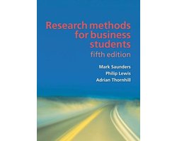 Kaft van Research Methods For Business Students