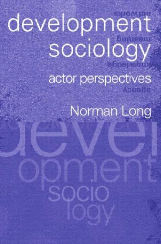 Kaft van Development Sociology