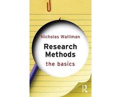 Kaft van Research Methods The Basics