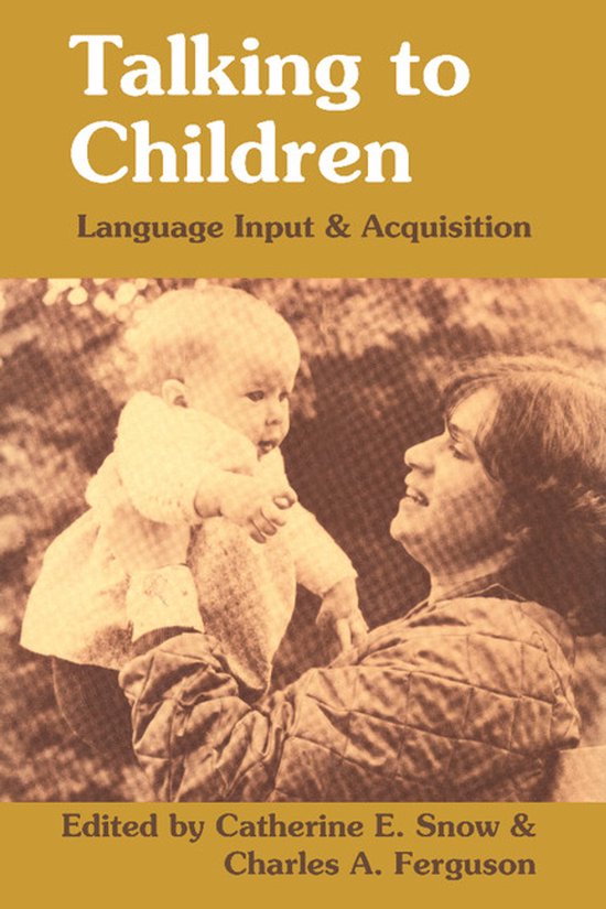 Kaft van Talking to Children
