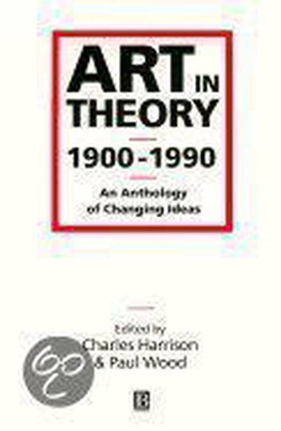 Kaft van Art in Theory, 1900-90