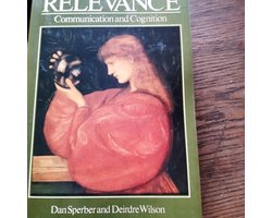 Kaft van Sperber: Relevance