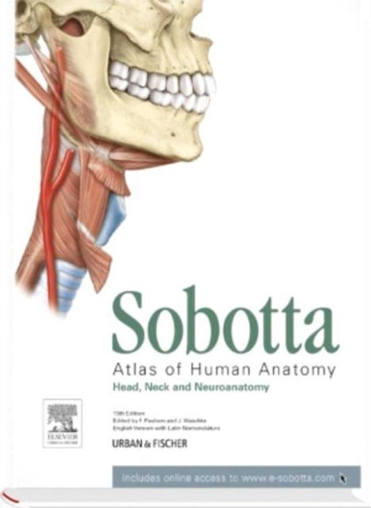 Kaft van Sobotta Atlas Anatomy Head Neck & Neuroa