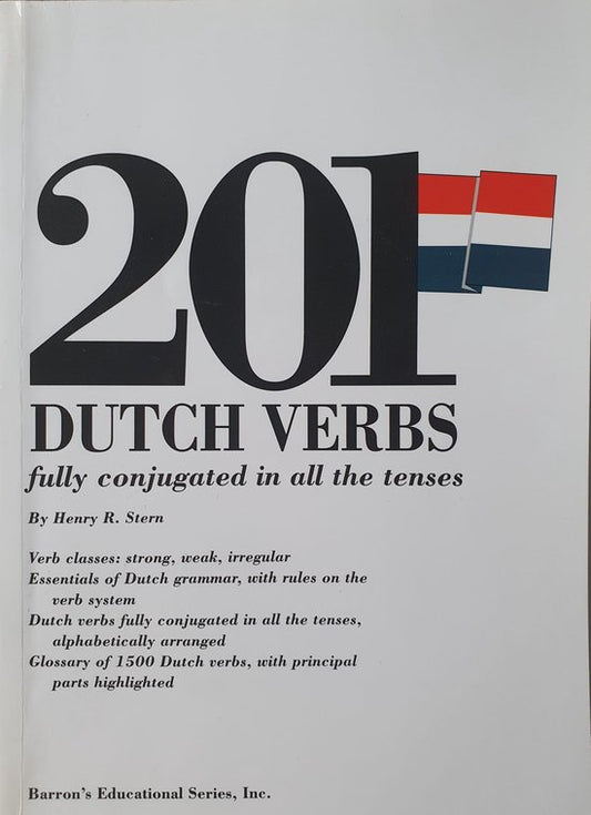 Kaft van 201 Dutch Verbs Fully Conjugated