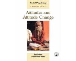 Kaft van Attitudes And Attitude Change