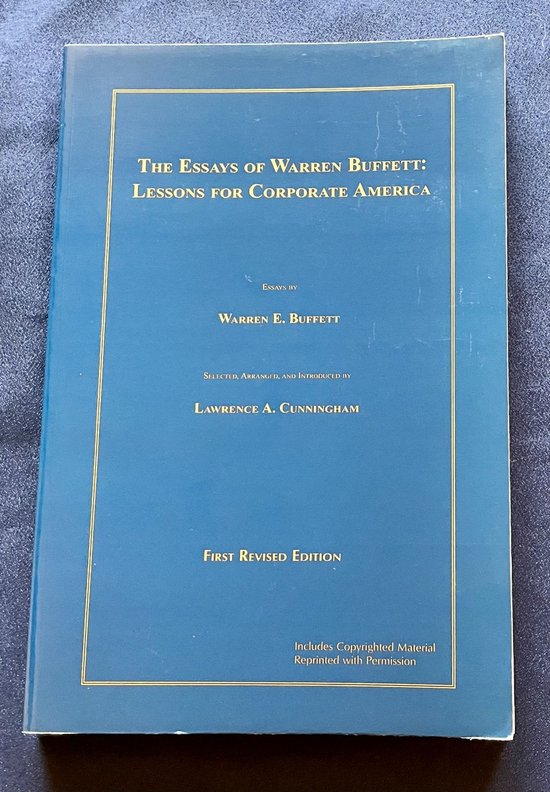 Kaft van The Essays Of Warren Buffett