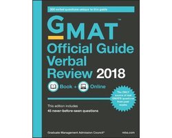 Kaft van The Official Guide for Gmat Verbal Review 2018