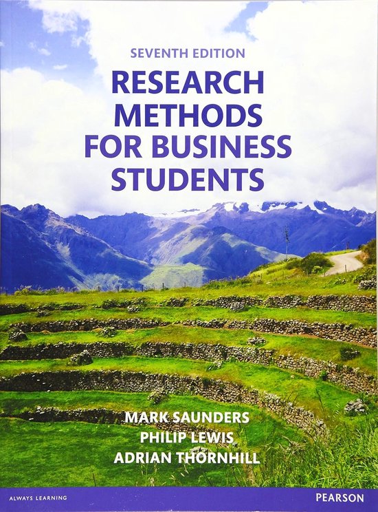 Kaft van Research Methods For Business Students