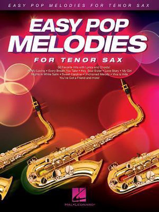 Kaft van Easy Pop Melodies - for Tenor Sax