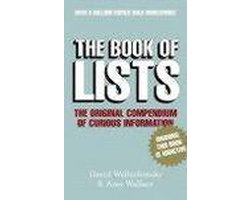 Kaft van The Book of Lists