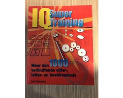 Kaft van IQ Supertraining. Meer dan 1000 verbluffende cijfer-, letter- en beeldraadsels - Cameron, Joe