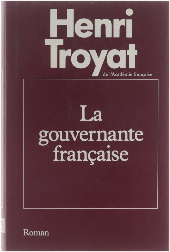 Kaft van La gouvernante française