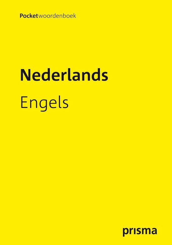 Kaft van Prisma pocketwoordenboek Nederlands-Engels