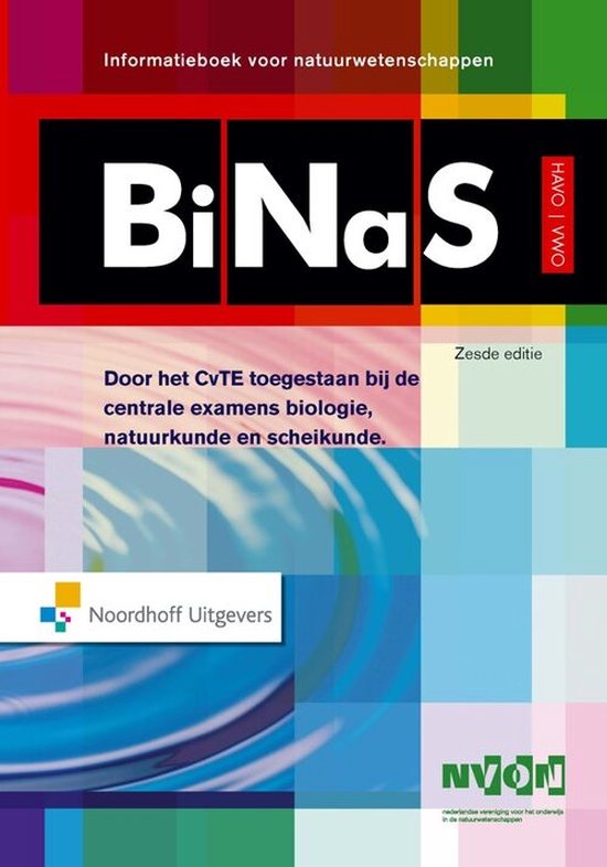 Kaft van Binas 6e havovwo informatieboek