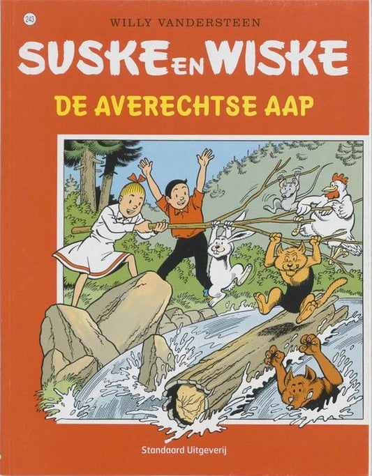 Kaft van Suske en Wiske 243 - De averechtse aap