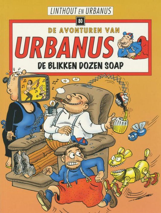 Kaft van Urbanus 80 - De Blikken Dozen Soap