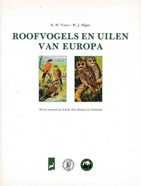 Kaft van Roofvogels en Uilen van Europa