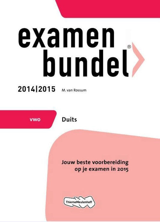 Kaft van Examenbundel - Duits Vwo 2014/2015