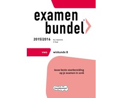 Kaft van Examenbundel 2015/2016 vwo Wiskunde B