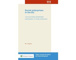 Kaft van Uitgave vanwege het Instituut voor Ondernemingsrecht 111 -   Social enterprises in the EU