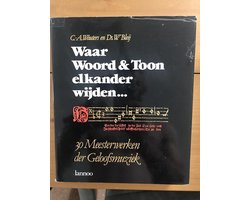 Kaft van Waar woord en toon elkander wijden...